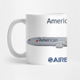 Illustration of American Airbus A330-300 Mug